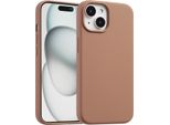 Cover Per Iphone 15 - Silicone - Custodia Morbida Accezz/Copertina Posteriore - Marrone Chiaro