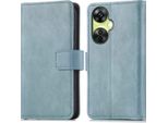 Custodia Per Cellulare Imoshion Per Oneplus Nord Ce 3 Lite/Oneplus Nord Ce 3 - Flip Cover Libreria Flip - Blu Chiaro