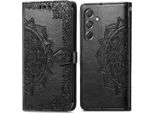 Samsung Galaxy A15/Samsung Galaxy A15 Cover - Similcuoio - Flip Cover Imoshion - Nero