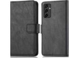 Custodia Per Cellulare Imoshion Per Samsung Galaxy A14 (5G)/Samsung Galaxy A14 (4G) - Flip Cover Libreria Flip - Nero