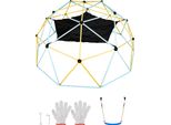 Succebuy 10FT Cupola Arrampicata, Cupola Geometrica Arrampicata Con Amaca E Altalena, Supporta 750 Libbre. Adatto Per Bambini Da 3 A 10 Anni, Facile Da Montare. Grande Attrezzatura Da Gioco All'aperto Per Il Giardino.