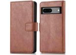 Custodia Per Cellulare Imoshion Per Google Pixel 7A - Cover Flip A Libro - Marrone