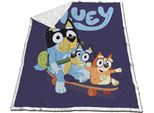 Coperta In Pile Bluey 150X120 Cm - Accogliente Coperta In Sherpa Per Bambini