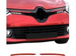 Modanature Griglia Radiatore Modanature Griglia Per Renault Clio 2012-2019 Acciaio Inox Rosso 2 Pz