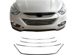 Modanature Griglia Radiatore Modanature Griglia Per Hyundai Ix35 2010-2015 Acciaio Inox Argento 4X