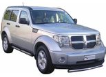 Minigonne Laterali In Acciaio Inox Per Dodge Nitro 2007-2012 Nero
