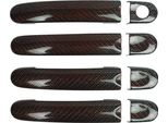 Coprimaniglia Maniglia Per Vw Multivan 2003-2015 4 Porte H2 Fibra Di Carbonio Rosso