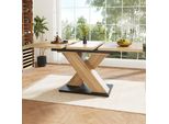 Tavolo Da Pranzo Allungabile Flieks Rettangolare, Tavolo Da Cucina Telescopico 119-158,5X80X75 Cm, Tavolo Allungabile Color Legno Per 6 Persone, Tavolo Da Lavoro Grande