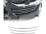 Modanature Griglia Radiatore Modanature Griglia Per Hyundai Ix35 2010-2015 Acciaio Inox Argento 3X