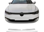 Modanature Griglia Radiatore Modanature Griglia Per Vw Golf 8 2019-2025 Acciaio Inox Argento 3 Pz