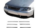 Modanature Griglia Radiatore Modanature Griglia Per Audi A3 8L 1996-2000 Acciaio Inox Argento 6 Pezzi