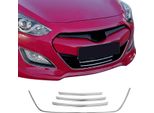 Modanature Griglia Radiatore Modanature Griglia Per Hyundai I30 2012-2017 Acciaio Inox Argento 4 Pezzi