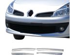 Modanature Griglia Radiatore Modanature Griglia Per Renault Clio 2005-2013 Acciaio Inox Argento 4X