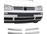 Modanature Griglia Radiatore Modanature Griglia Per Vw Golf 1997-2003 Acciaio Inox Argento 4 Pezzi