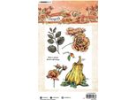 Timbro Trasparente - Studiolight - Fiori D'autunno Rosa Zucca