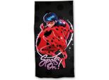 Telo Mare Miraculous Ladybug 140X70 Cm Morbido Telo Da Bagno