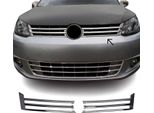 Modanature Griglia Radiatore Modanature Griglia Per Vw Caddy 2010-2015 Acciaio Inox Argento 2Pcs