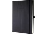 Sigel CO112 Taccuino Conceptum - Circa A4, A Righe, 194 Pagine, Nero, Copertina Rigida