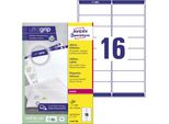 Avery Zweckform L7162-100 Avery Zweckform Quickpeel Etichette Per Indirizzi, 99,1 X 33,9 Mm