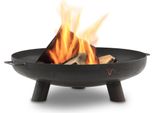 Bbq-Toro, Ciotola Per Fuoco Ø 70 Cm, Nero, Treppiede Da Esterno Per Giardino E Terrazza