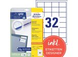 Avery Zweckform 4789 Etichette Universali Avery Zweckform, 48,3 X 33,8 Mm, Bianche