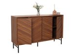 Credenza HWC-M50, Credenza Cassettiera Credenza Alta, 94X151X40Cm ~ Marrone