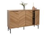 Credenza HWC-M50, Credenza Cassettiera Credenza Alta, 94X151X40Cm ~ Naturale