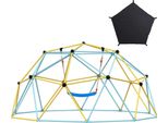 Cupola Di Arrampicata 3,04 M - Struttura Di Arrampicata Geometrica Con Amaca E Altalena - Struttura Di Arrampicata Per Bambini Dai 3 Ai 10 Anni - Portata 340 Kg - Attrezzatura Da Gioco Per Il Giardino Con Maniglia Di Arrampicata