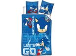 Sonic Bettbezug Lets Go - Blau - 65 X 65 Cm Polybaumwolle