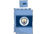 Copripiumino In Cotone Manchester City 140X200 Cm E Federa 60X70 Cm