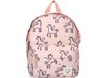 Vadobag Zaino Paris Beasties Con Motivi Animali Divertenti Rosa Taglia Unica