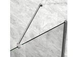 S'afielina Stabilizzatore Per Box Doccia Barra Stabilizzatrice In Lega Di Alluminio Per Box Doccia In Vetro Spessore 5-6Mm, Regolazione Staffa A Muro Lunghezza 500Mm ,2 Pezzi