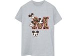 Mickey Mouse - T-Shirt Da Donna BI53165 (M) (Grigio)