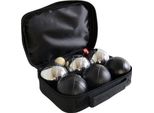 Set Da Bocce Master 6 Palline Cromate E Nere, Rivestimento In Nylon