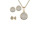 Schmuckset Firetti "Multipack Schmuck Geschenk Silber 925 Halskette Ohrschmuck", Rosa (RoséGoldfarben, Kristallweiß, Kristallweiß), Schmuck_Sets, Damen, Silber 925 (Sterlingsilber), Schmuckset, Mit Zirkonia (Synth.)