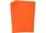 Folia 520440 10X Bastelfilz - 20 X 30 Cm, Orange