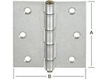 Vormann Cerniera H.100 Mm L.100 Mm P.2.2 Mm Sta Blu Zincata Laminata Forte Ktg - 000614100Z