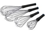 Frusta Da Contatto Con 16 Fili Spessi, Lunghezza 35 Cm, Manico In Acciaio Inox/Plastica, Antiscivolo, Qualità Pesante