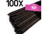 Set Di 100X Bastoni Di Bambù - Lunghezza 65 Cm - Spessore 6,5 Mm - Bambù Spaccato - Supporto Per Piante - Plastificato