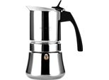 Fagor Etnica Caffettiera Espresso Italiano A Induzione, Acciaio Inox 4 Tazze Per Tutti I Fornelli Argento