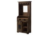 MASSIVMOEBEL24 | Bar Mango 75X35X170 Braun Lackiert Railway #441