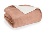 Blumtal Sherpa Coperta Accogliente 130X150 Cm - Coperta Soffice - Morbida Coperta Accogliente, Rosa