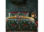 Furn - Set Di Biancheria Da Letto "Deck The Halls"", Design Natalizio RV2772 (Letto Singolo) (Verde Abete)"