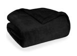Blumtal Sherpa Coperta Accogliente 220X240 Cm - Soffice Coperta Da Vivere - Morbida Coperta Da Vivere E Accogliente, Nera