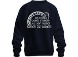 Morire In Piedi Piuttosto Che Vivere In Ginocchio Con Le Rune Del Teschio Vichingo Ragnar, Felpa Unisex, Navy, L