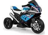 6V Elektro Kinder Motorrad mit Scheinwerfer und Musik, Elektromotorrad mit 2 Stützrädern, Kindermotorad bis 3km/h, Elektrisches Motorrad für Kinder ab 3 Jahre, bis zu 30 kg belastbar (Blau)