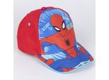 Berretto Estivo Spiderman - Berretto Per Bambini Con Stampa E Protezione Uv Rosso