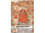 Stamperia A4 Carta Di Riso Carta Da Decoupage Artigianale, Porte Di Natale All Around