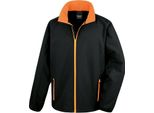 Result Core - Giacca Softshell Stampata Da Uomo PC7178 (3XL) (Nero/Arancione)