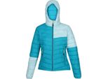 Regatta - Giacca Trapuntata "Hillpack Ii"" Con Cappuccio Da Donna RG10740 (42 It) (Blu Tahoe/Turchese Chiaro)"